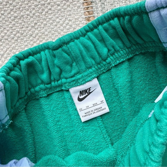 Nike Women's Sportswear Team Blue Green High Rise Fleece Joggers Women’s Size XS - Picture 8 of 10